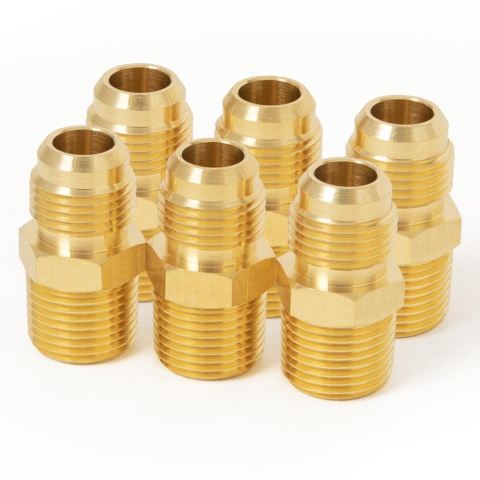 ChillWaves Brass Flare Tube Fittings, 1/4