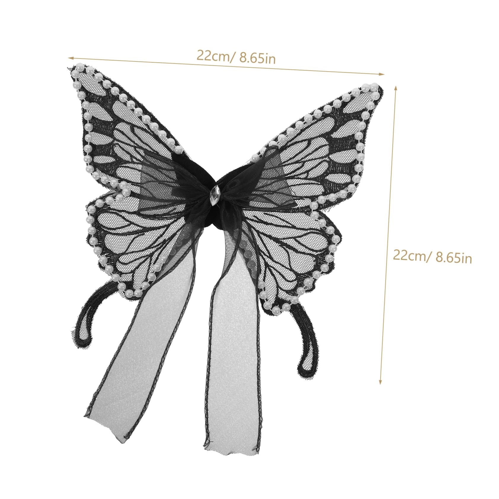 CIYODO Holiday Wine Bottle Adornments Butterfly Wings Mini Decor Set Bottle Neck Decor Festive Party Favors