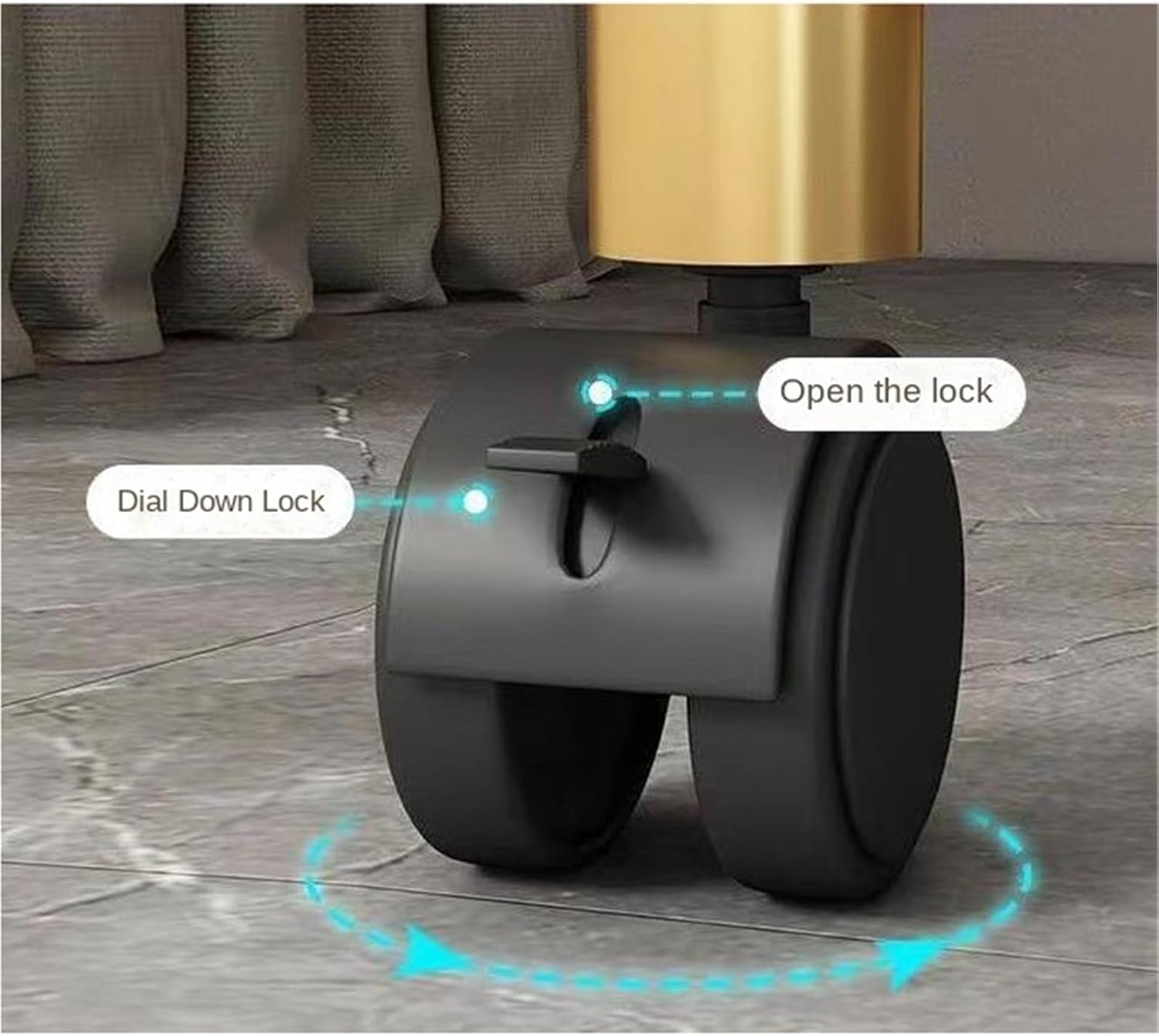 Bedroom Closet, Rolling Clothes Rack with Locking Wheels Portable Closet for Hanging Clothes Garment Rack Armoire Wardrobe(100x170x45cm)