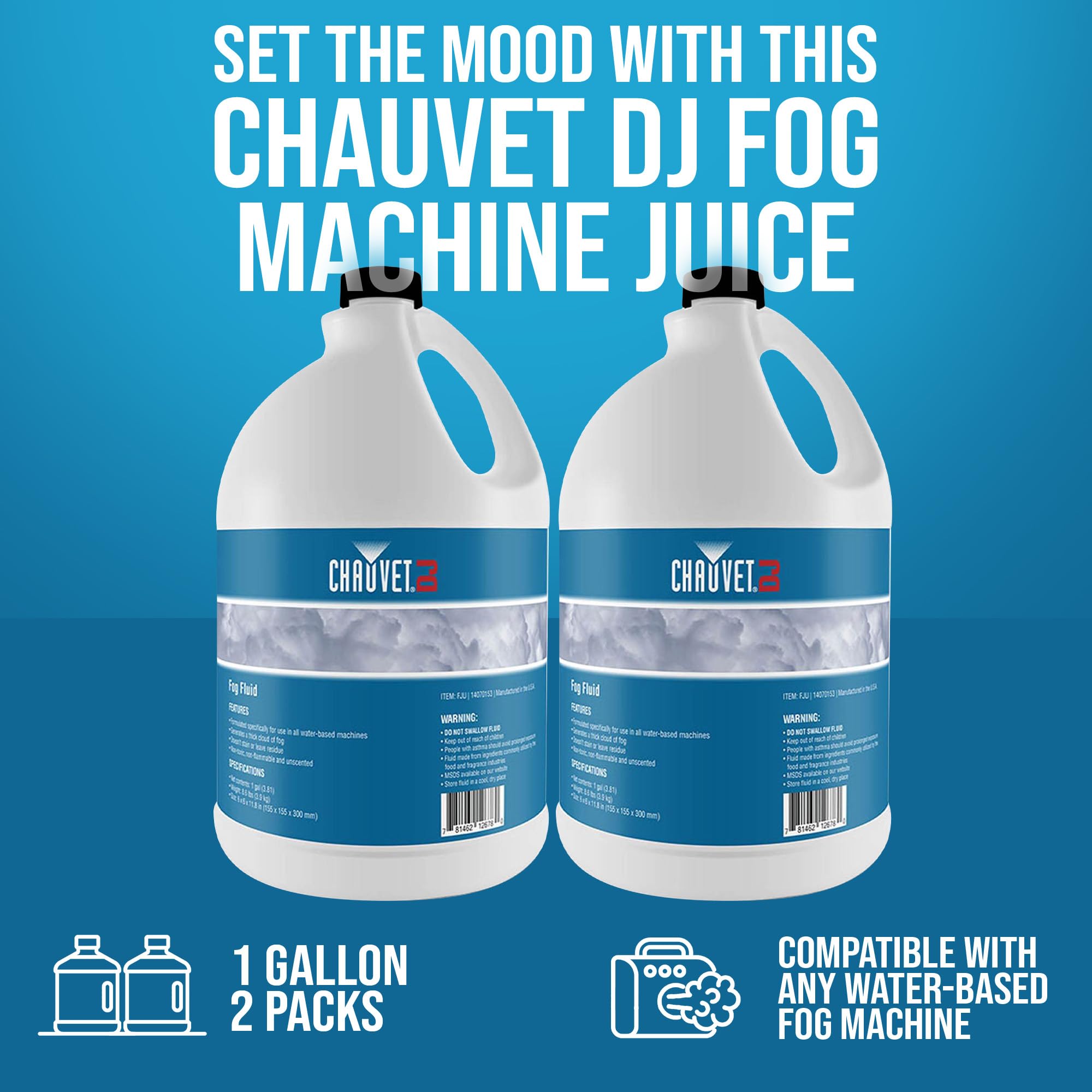 Amazon.co.jp: Chauvet DJ 1ガロン フォグスモークジュース液 フォグ