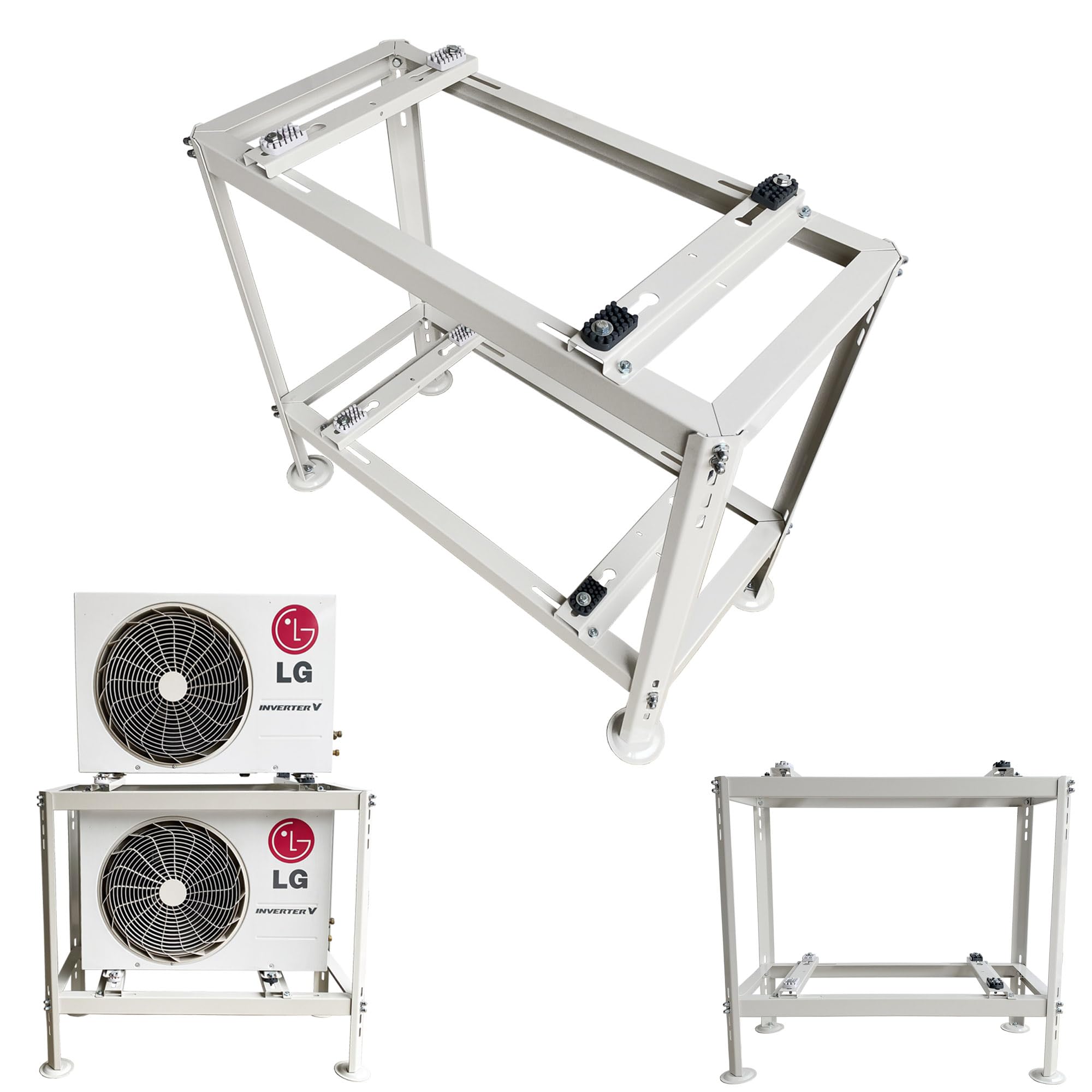 Doppelbodenhalterung bzw. Bodenkonsole für zwei Klimaanlagen/Wärmepumpen Aussengeräte FREEDOM EVO 440 bis max. 150kg