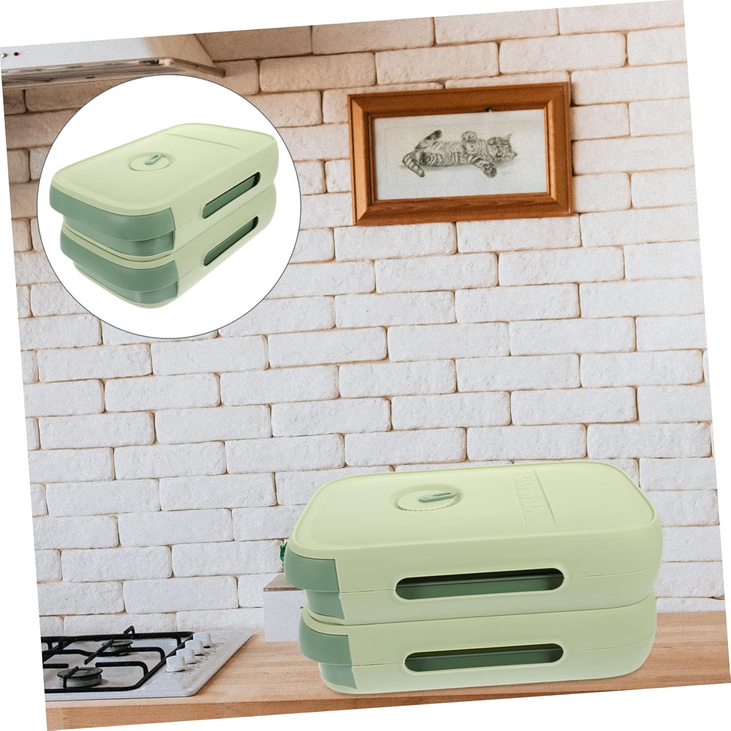 Balacoo Egg Holder for Refrigerator Large Capacity Egg Box Ventilated Design Easy Rolling