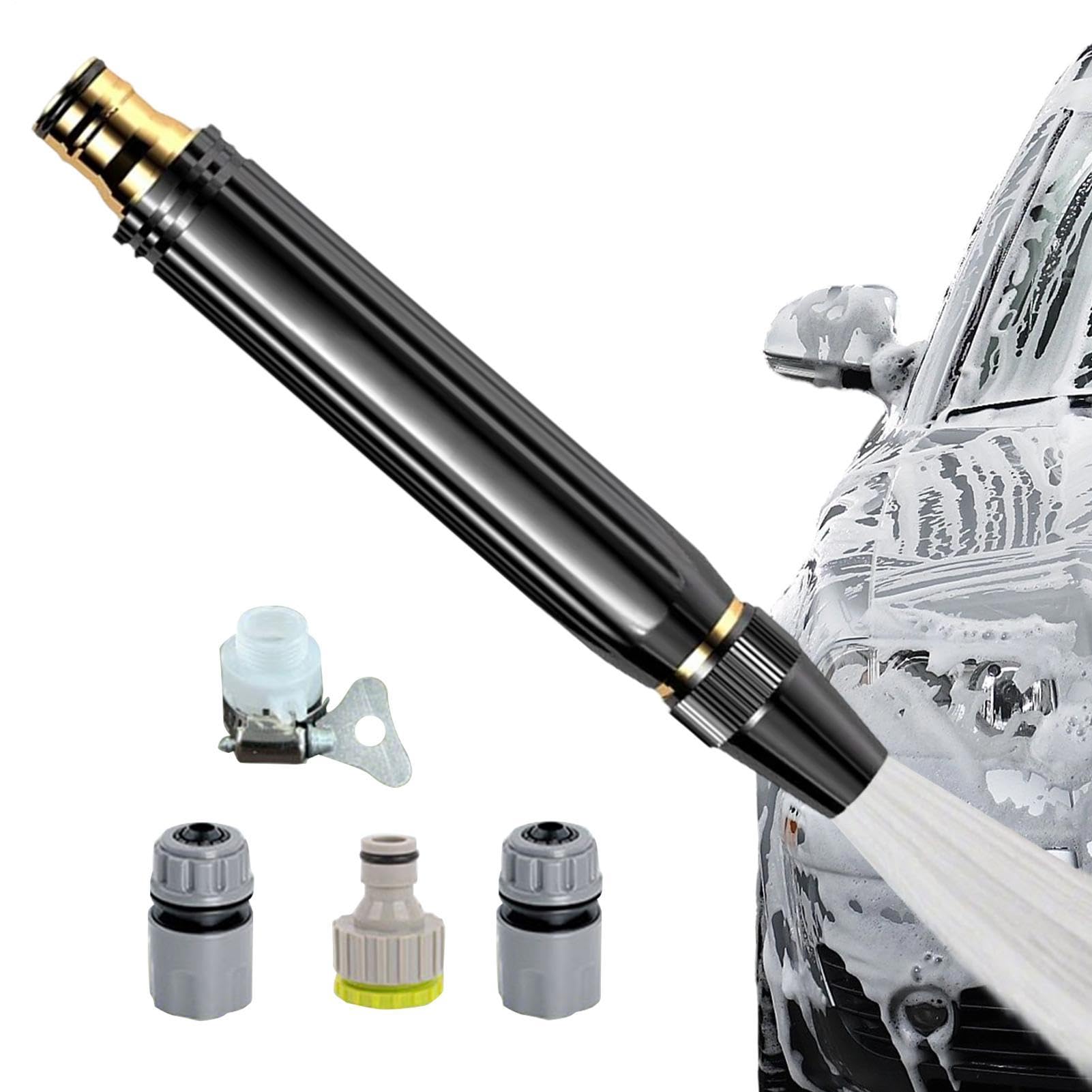 High Pressure Garden Hose Nozzle, Handheld Adjustable Spray Patterns Sprinkler, Adjustable Pressure Nozzle for Lawn Yard Watering Plant Outdoor Outside Home House