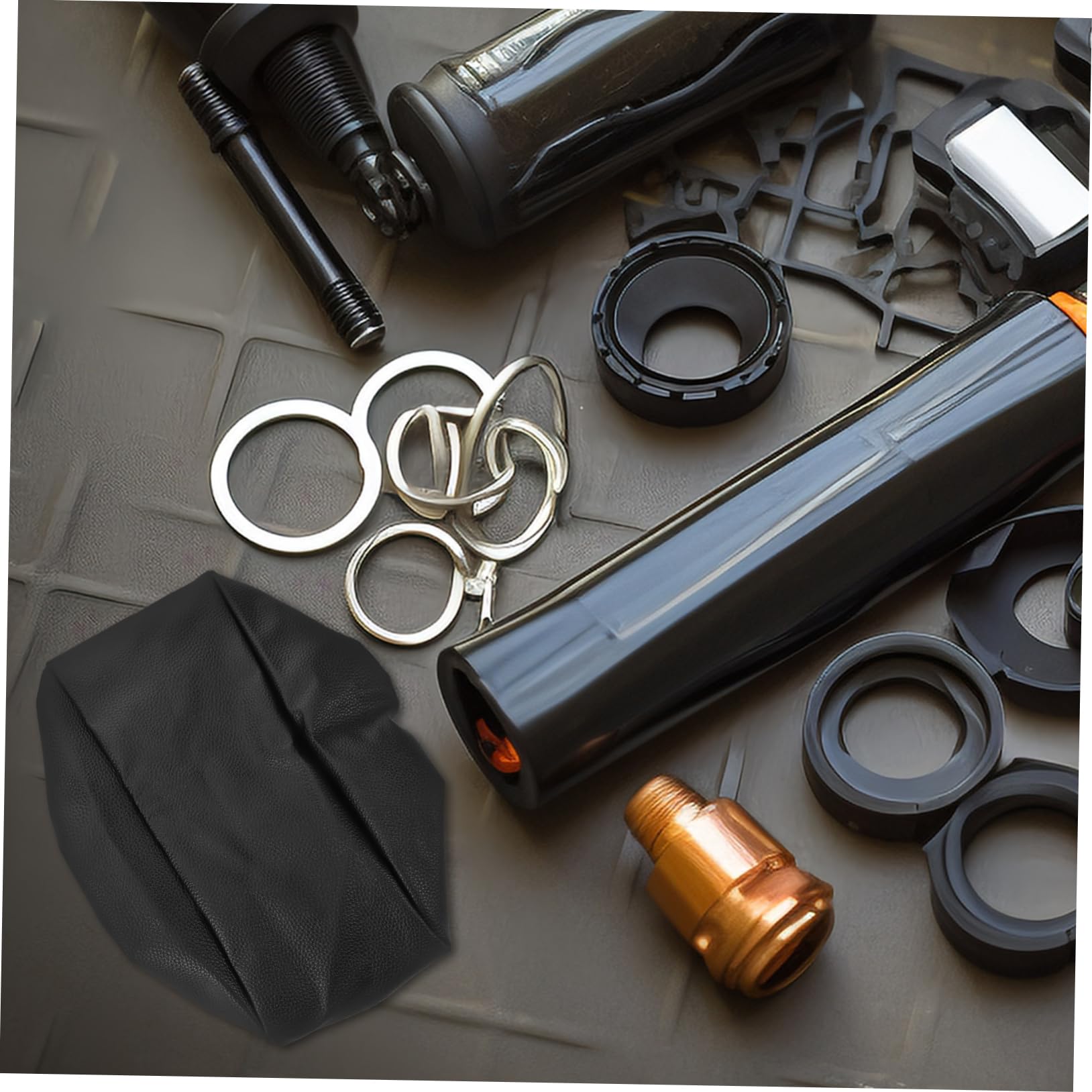 Housse de Protection pour Treuil Électrique, Étanche et Anti-uv, Installation Facile, pour Voiture, en Polyester et Simili Cuir Noir