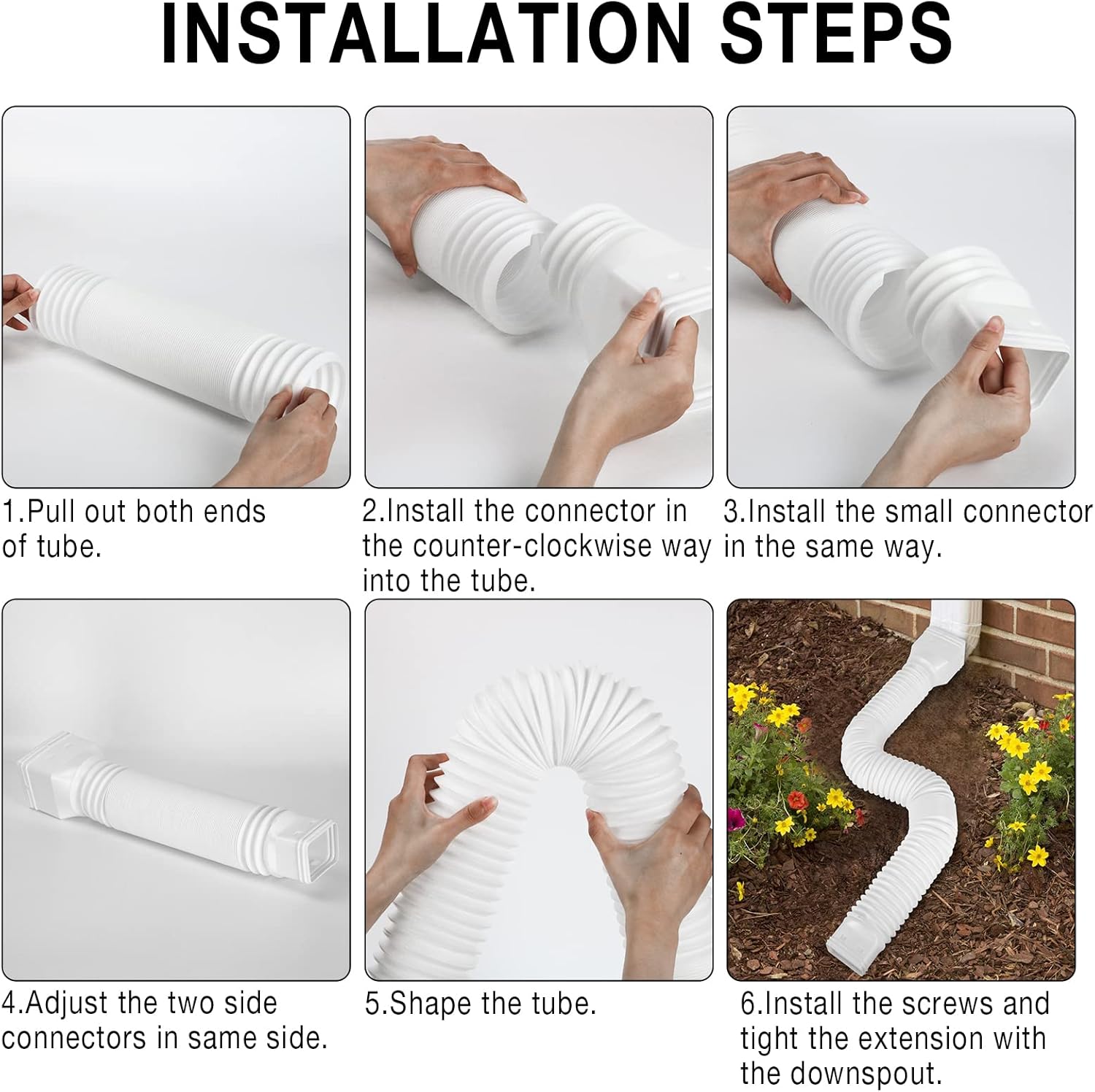 Buy KLOLKUTTA Gutter Downspout Extensions, 2 Pack Drain Spout Gutter