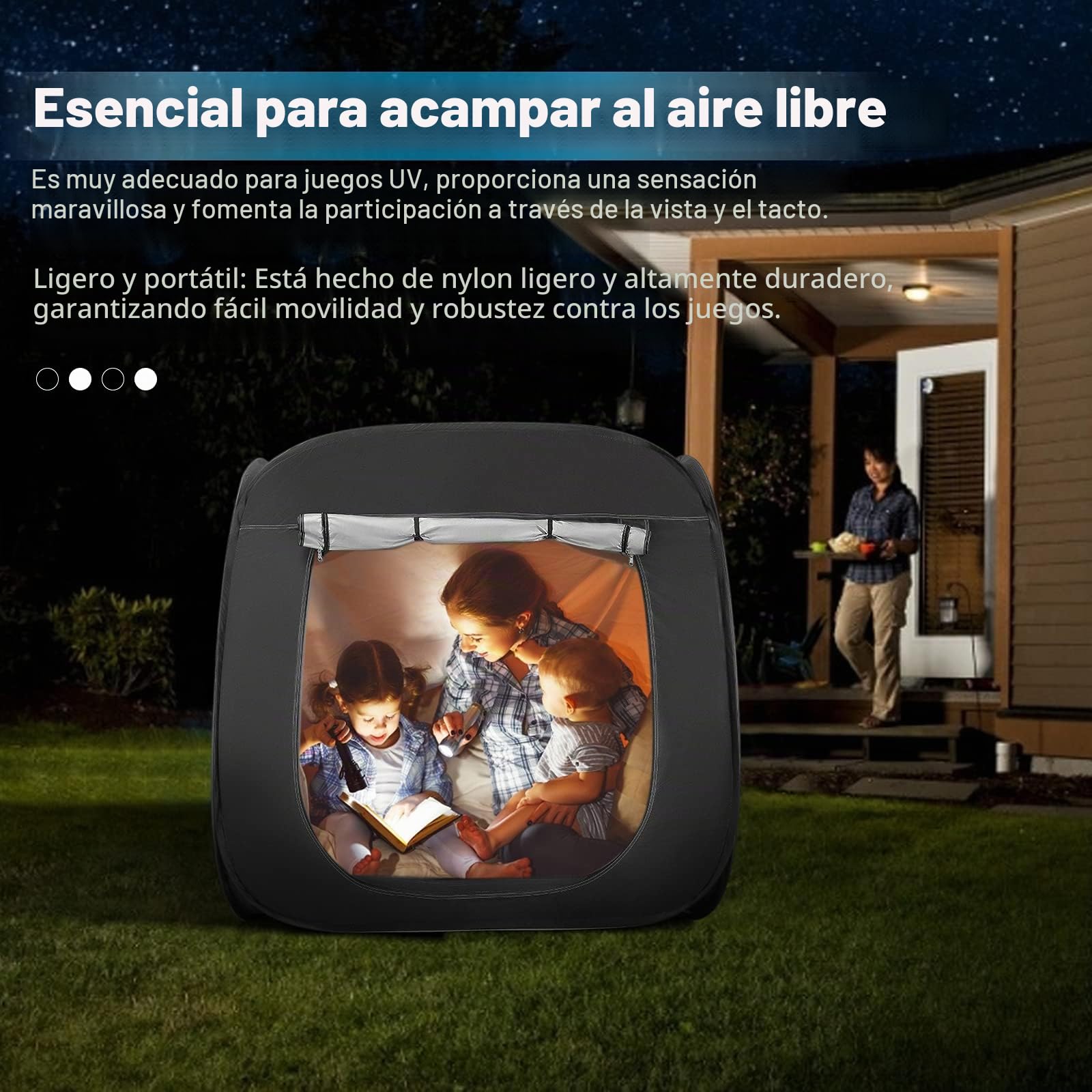 110CM Tienda de campaña emergente para niños Interior al Aire Libre Carpa de jardín para niños Jugando Tienda Campaña Infantil para Autismo ángel Regalo Juguetes