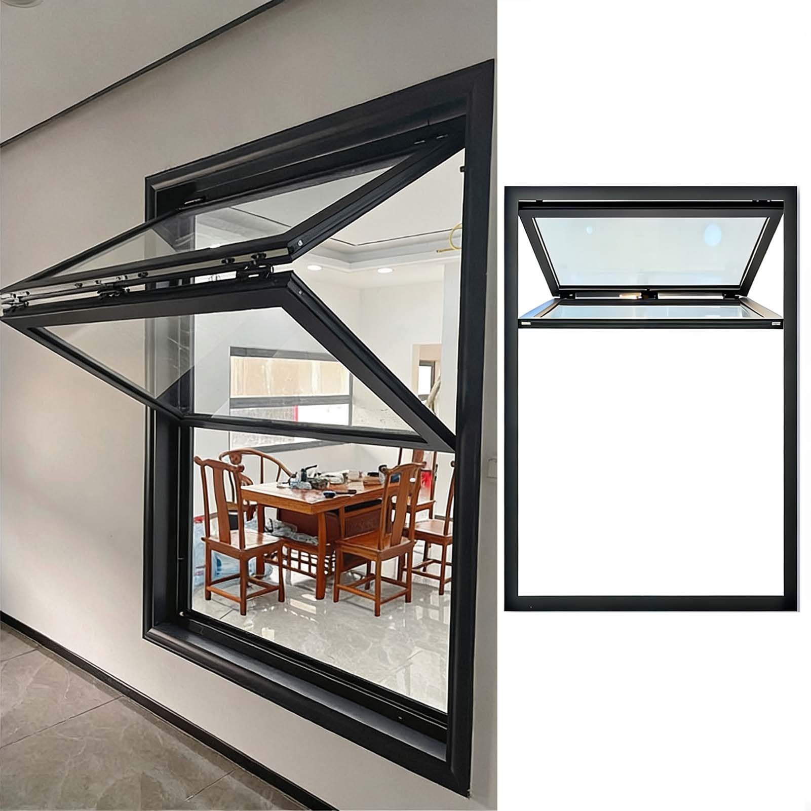 Ventana desplegable de aluminio para iluminar su oficina en casa o loft moderno