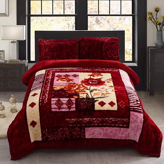 MERRY HOME Heavy Fleece Blanket King Size, Korean Mink 2