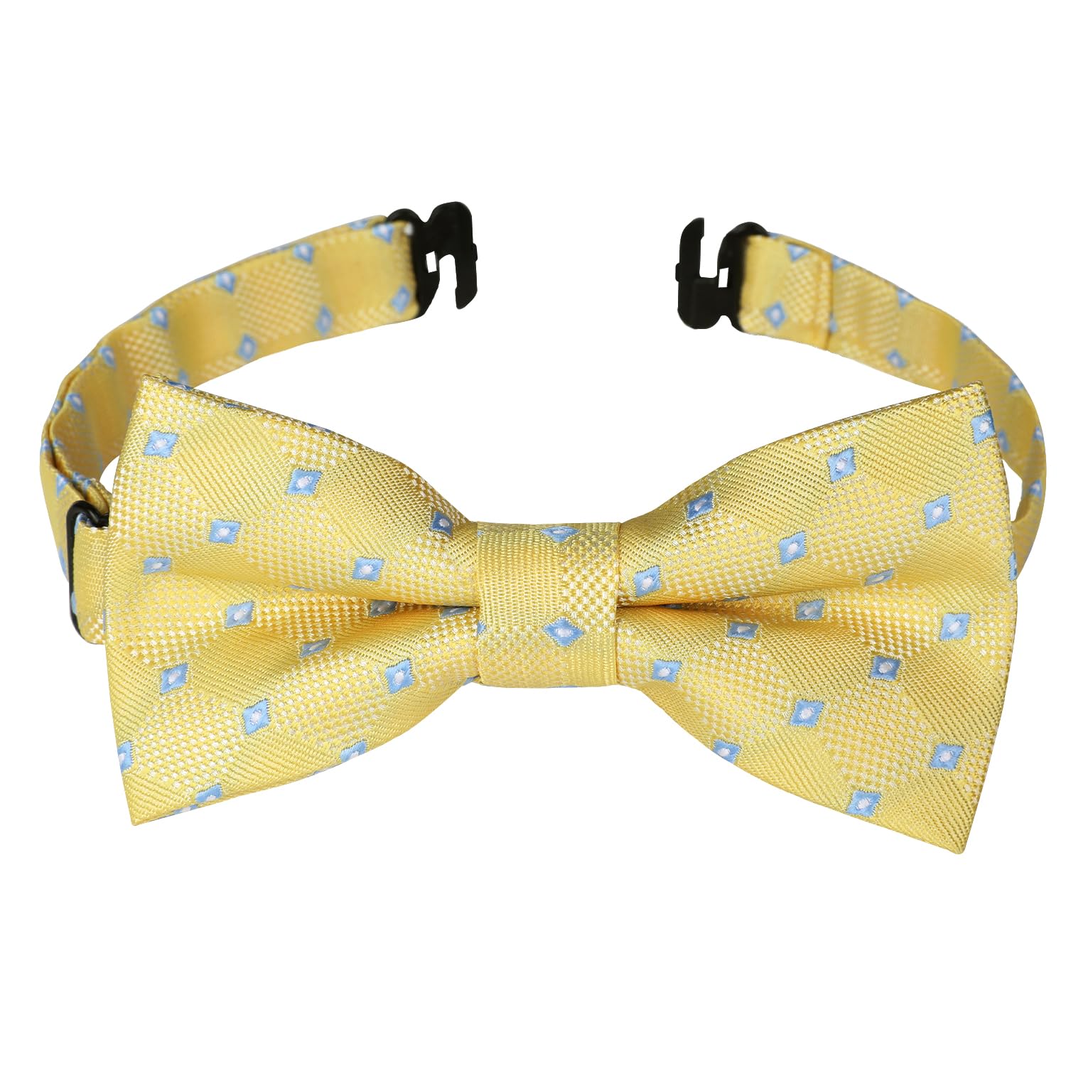 HISDERN Bow Ties for Boys Pre Tied Toddler Bow Tie Adjustable Kids Bowties Clip On Fun Patterned Bowties for Wedding Party
