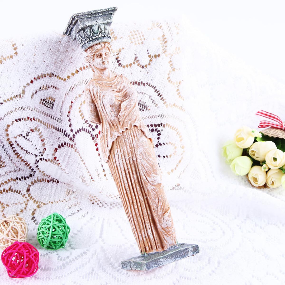 Beaupretty Decoración de Pecera 2 Piezas de Estatua de Diosa en Resina, Accesorios Elegantes para Acuarios de Agua Dulce y Ambiente Submarino