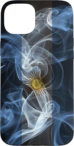 Vista 16 de iPhone 11 Smoky Argentina Flag - Funda de orgullo argentino estilo humo