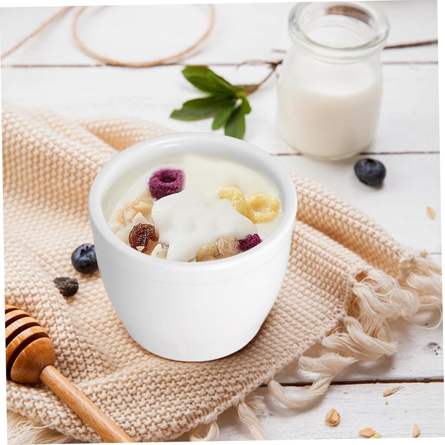 4pcs Ceramic Dessert Cups Small Snack Bowls for Ice Cream Pudding Yogurt Appetizers Party Serving High Temperature Resistant