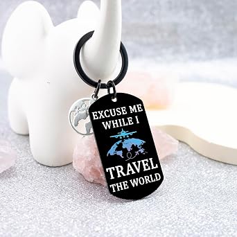 Travel Keychain Travel Gifts for Women Unique Gifts for Travelers