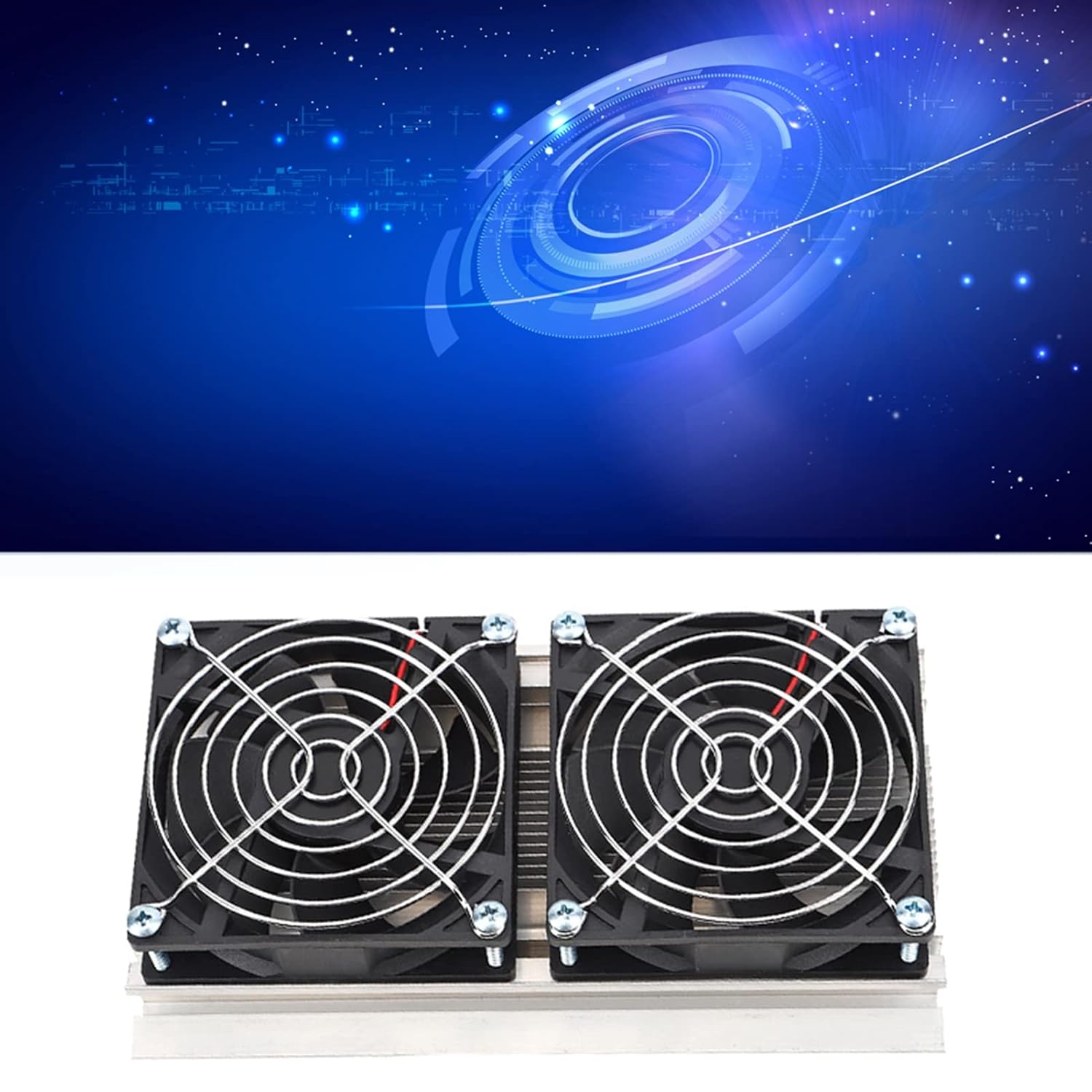 Core Semiconductor Refrigeration Semiconductor Refrigeration Thermoelectric Cooler Dual Core Thermoelectric Cooler for Pet Bed Plate Cooling, Home Office Car Use