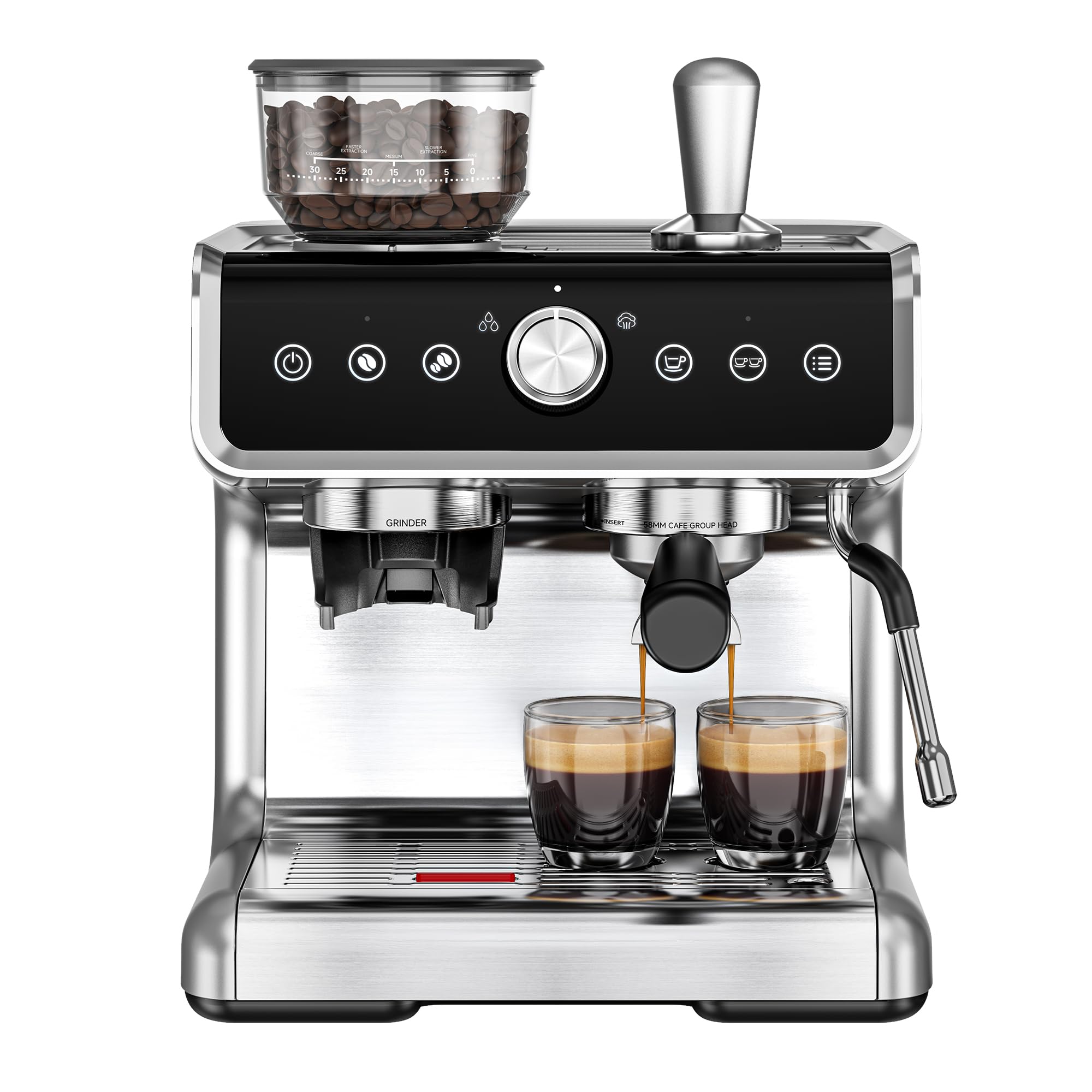 EUHOMY Espresso Machine with Grinder