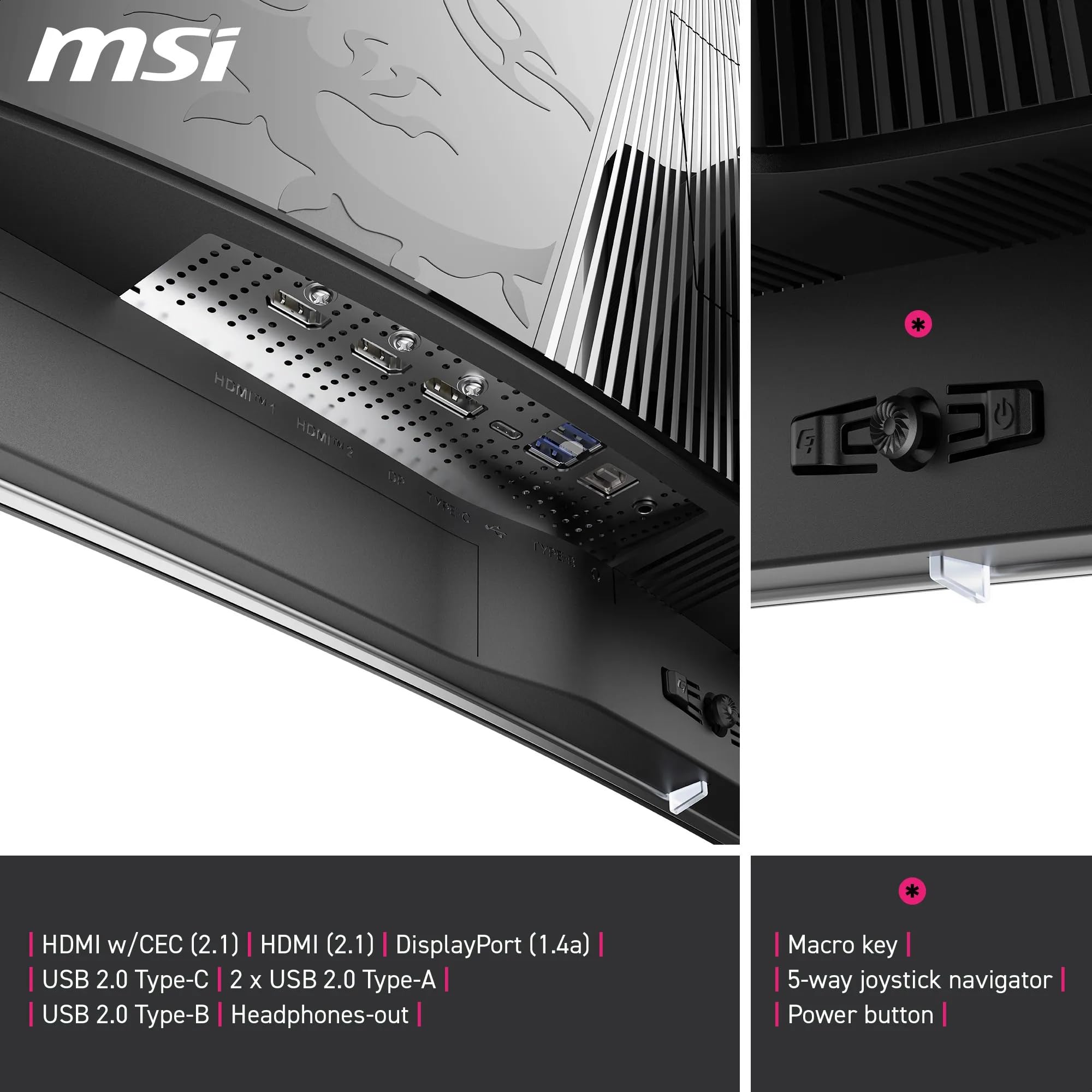 MSI MPG 321CURX QD-OLED Écran Gaming incurvé 31.5" UHD