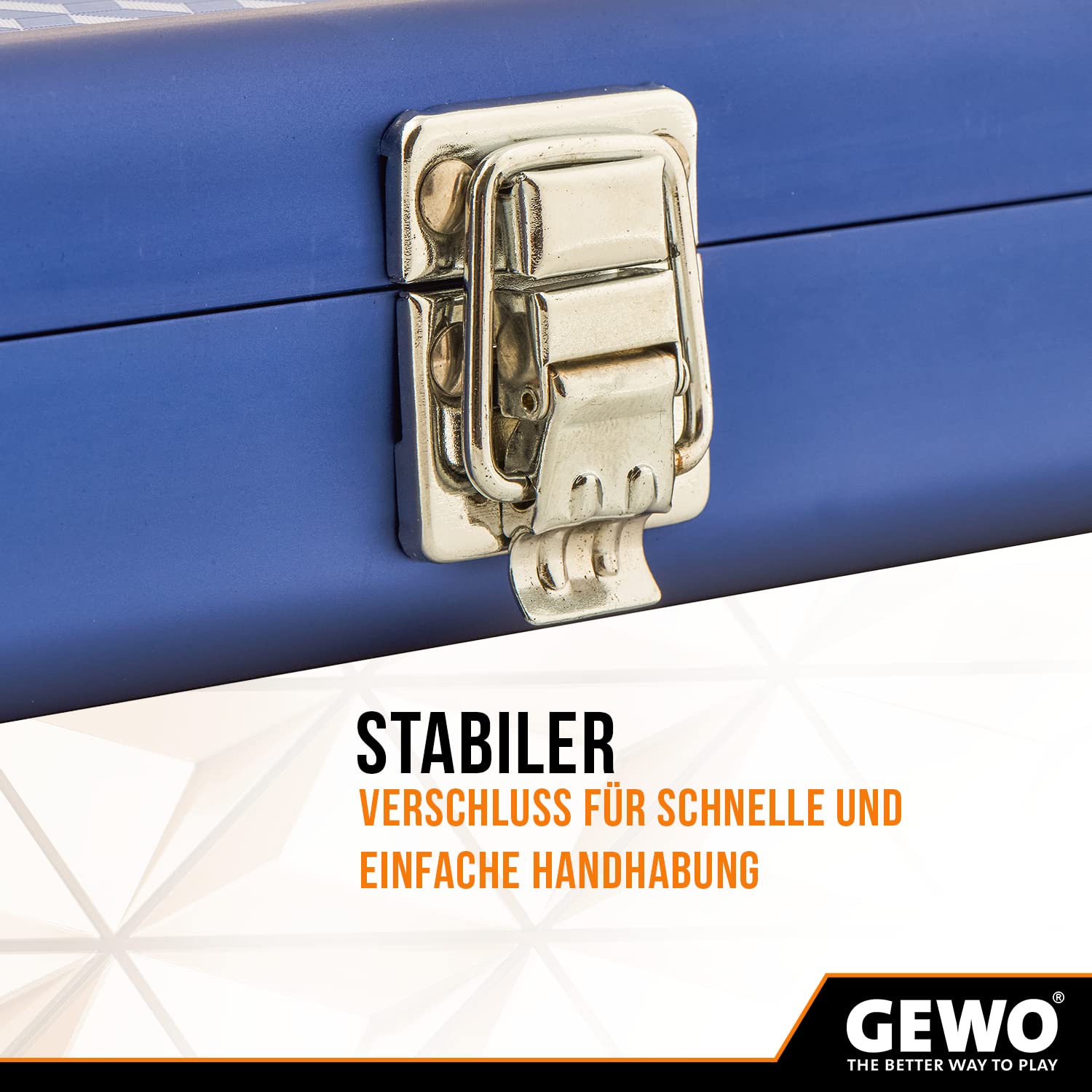 GEWO Mallette de Tennis de Table en Aluminium avec Mousse pour Le Transport et Le Rangement en Toute sécurité des Raquettes de Tennis de Table et balles
