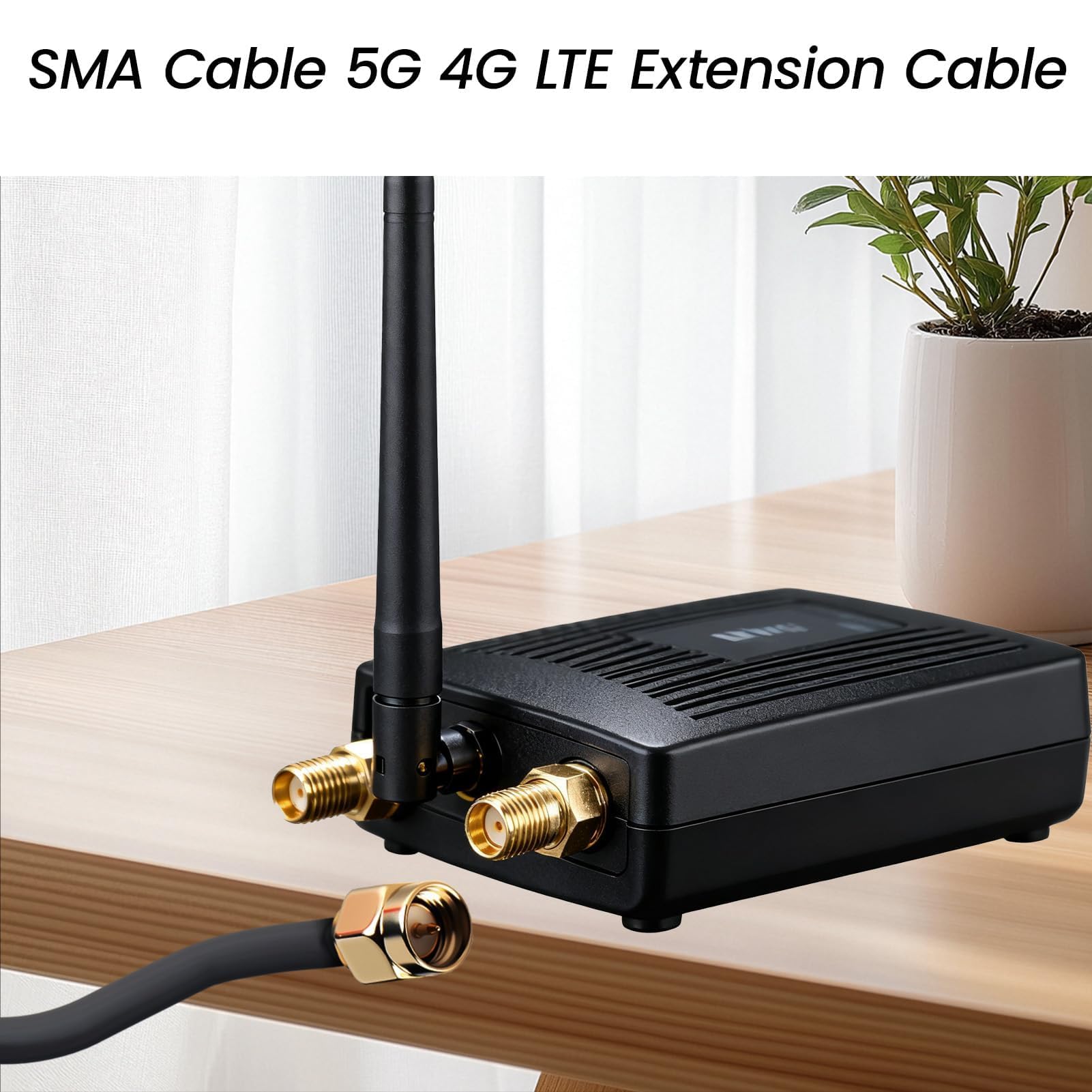 Cable D'extension SMA RG174, 10M Câble Rallonge Antenne WIFI Mâle vers Femelle Adaptateur Cable Coaxial TV 5G 4G Exterieur pour LTE GSM GPS Routeur Modem Scanner Radio Ham Camera SDR Récepteur ADS-B