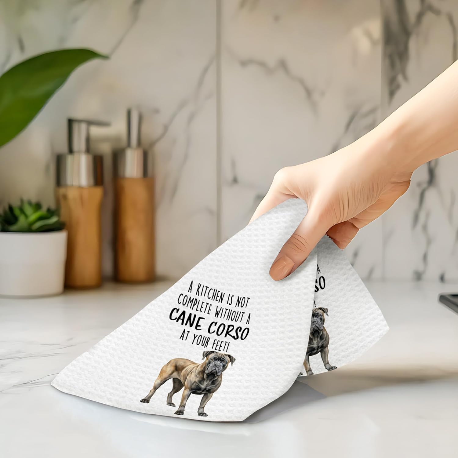 Cane Corso Funny Kitchen Towels Set of 2, Cane Corso Gifts, Dog Hand Towels for Kitchen Decor, Christmas Gifts for Dog Moms Lovers Owners Women Dishcloths Dish Towel 16X24 Inches - Image 5