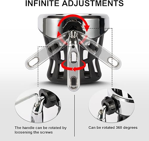 Miniatura 4 de PSLER Soporte universal para manillar de motocicleta para Dyna Fat Bob Touring Road Glide Street Electra Glide Softail 1996 en adelante Goldwing