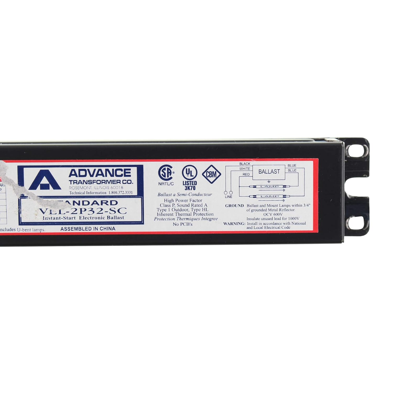 Gardening Advance VEL3P32SC Instant Start Electronic Ballast Ballast