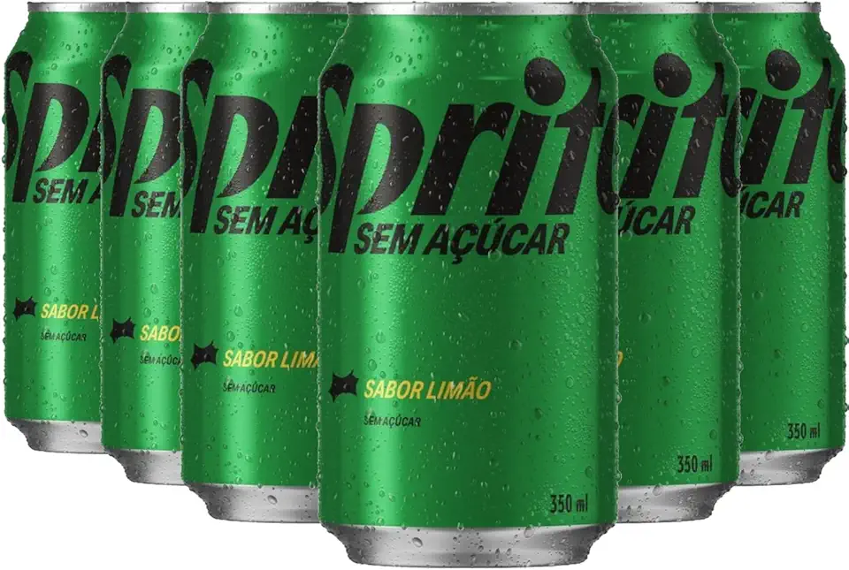Kit c/ 6und Refrigerante SPRITE Sem Açucar Lata 350ml