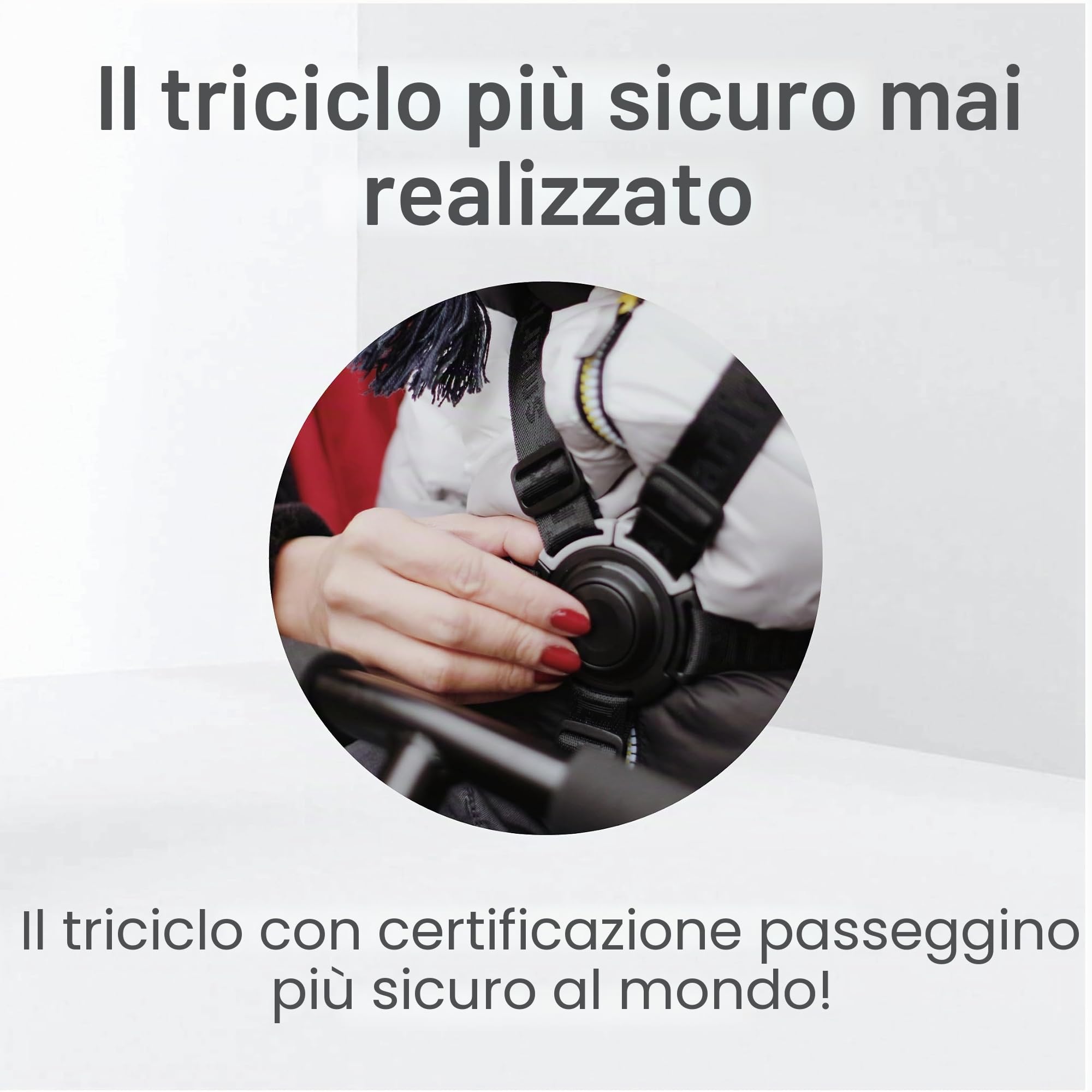 smarTrike STR5 - Trike pieghevole per bambini, con certificazione per passeggino da 1 a 3 anni, 7 in 1, multi-stadio (nero e bianco)
