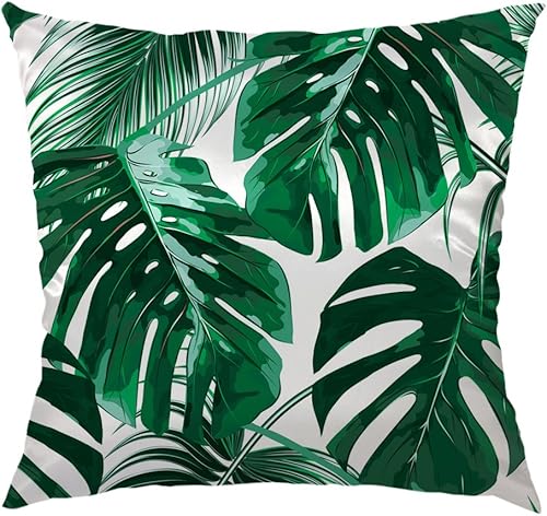 Miniatura 1 de HGOD DESIGNS Funda de almohada de unicornio, cuerno de unicornio con diseño de flores, funda de almohada cuadrada estándar para el hogar, sofá,