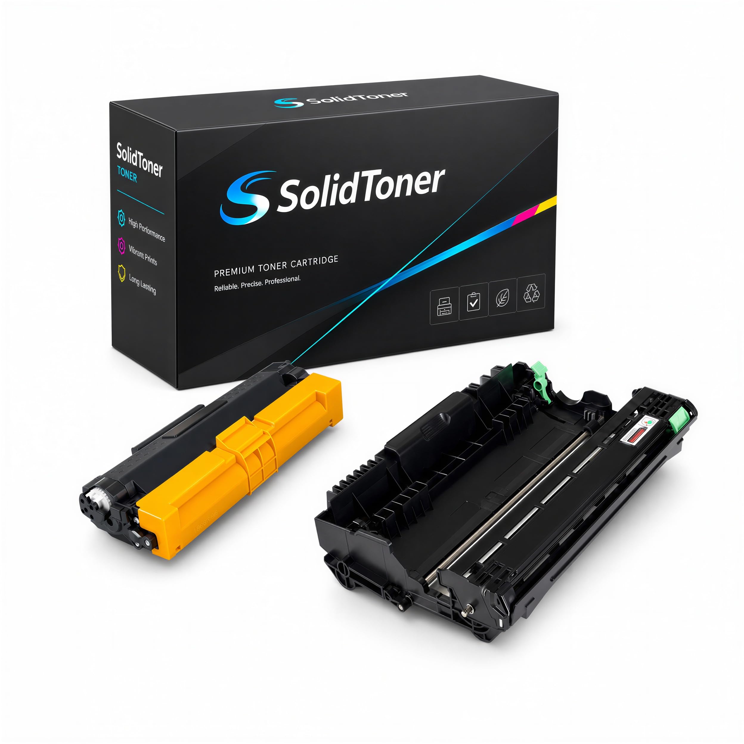 Kit 1 toner, 1 tamburo nero sostituisce Brother TN-2420 DR-2400