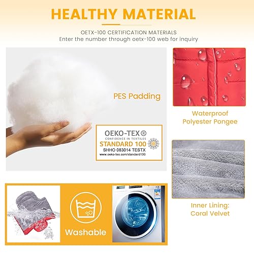 Miniatura 14 de Bolsa de dormir universal, impermeable, para bebé, para cochecito, clima frío Gris