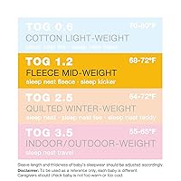 Vista 6 de Saco de dormir para bebé - Forro polar premium, manta vestible de interior - Niños y niñas. Se adapta a bebés, con convenientes correas de hombro