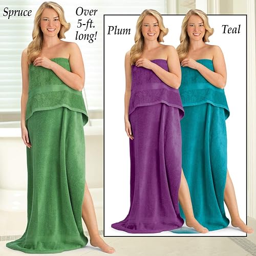 Miniatura 3 de Collections Etc La toalla de baño extra larga Zero Twist te da una experiencia de spa todos los días