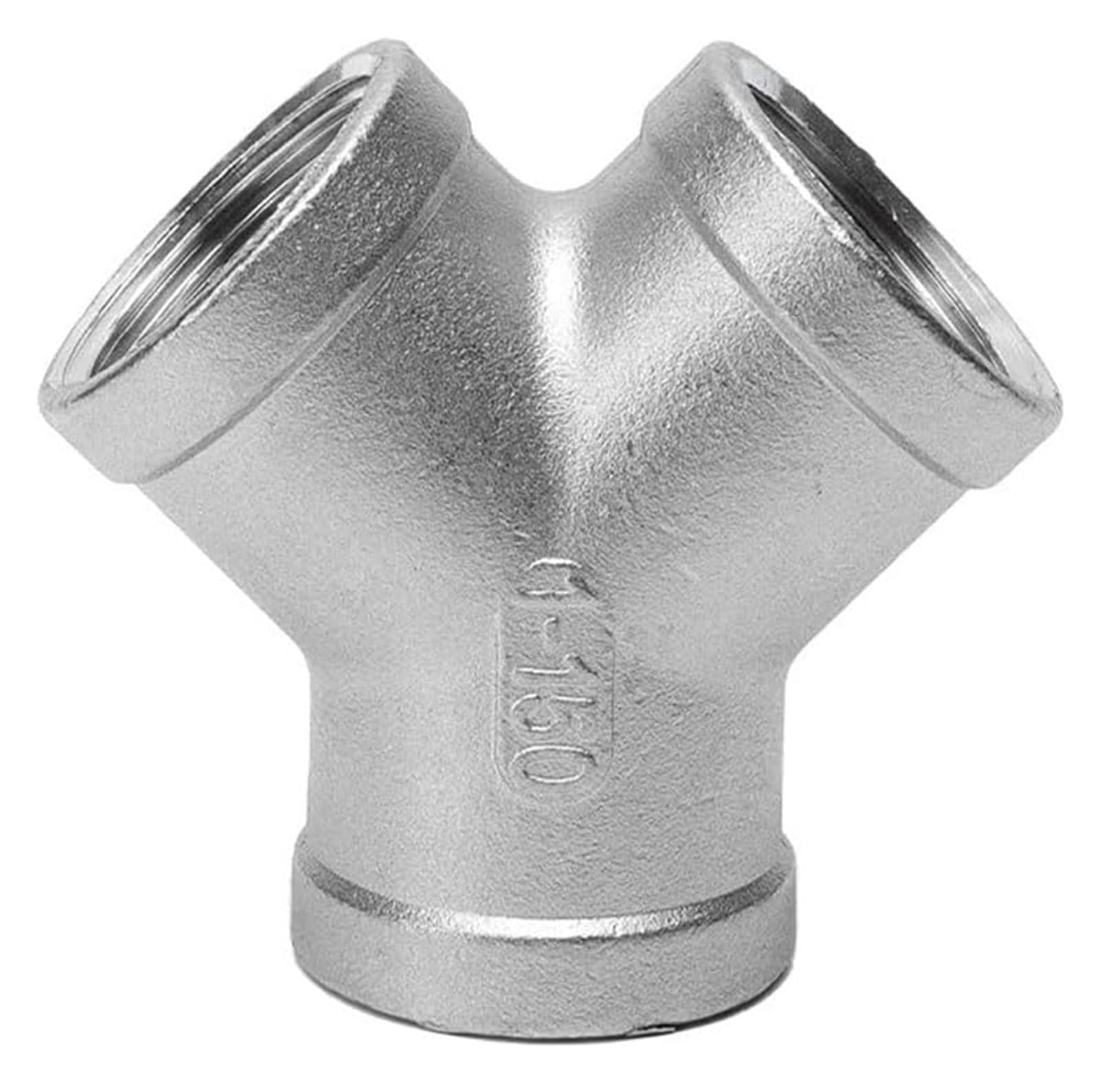 Accesorio de tubería en T en forma de Y de acero inoxidable 304