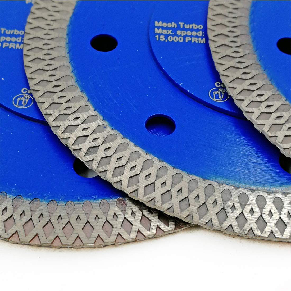 SHDIATOOL Diamentowa tarcza do cięcia 5 szt. 105 mm / 4 cale super cienkie X siatka Turbo piła ostrze do płytek marmur ceramika porcelana