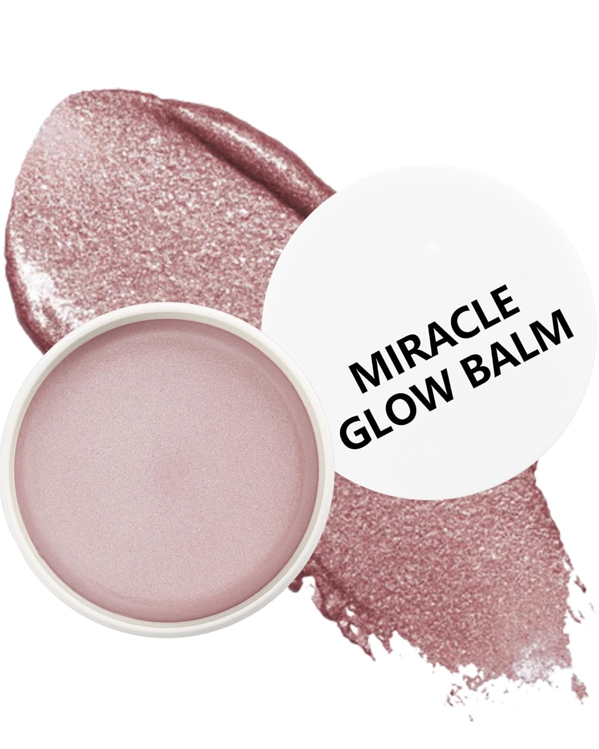 Multi Glow Balm,Miracle Glow Balm Tinted Face Creamy Blush for Women Cheek Lip Eye,Hydrating Lightweight & Blendable Color,Shimmer Blusher Facial Makeup, Christmas Gift for Women Girl-01Natural