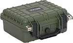 MEIJIA Étui rigide de protection étanche tout temps portable, étui pour caméra avec mousse ajustable, adapté pour drones, caméras, équipements, 10,62 po x 9,68 po x 4,87 po, noir élégant