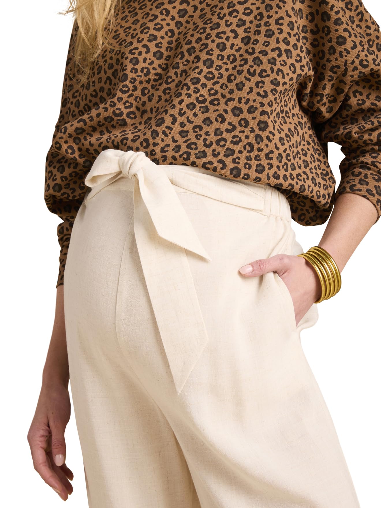 ENVIE DE FRAISE Pantalon Large de Grossesse matière légère avec Lin