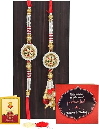 Set De 12 Rakhi Pour Frère - Bracelets Thread Traditionnels Indiens Avec Boîte Cadeau
