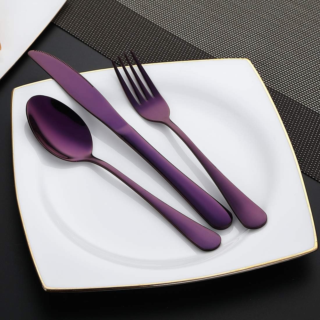 Best Deal 🛒 DEVICO Portable Utensils, Travel Camping Cutlery Set, 8-Piece including Knife Fork Spoon Chopsticks Cleaning Brush Straws Portable Case, Stainless Steel Flatware set (Purple) Best Cyber Deals 🔥 DEVICO Portable Utensils, Travel Camping Cutlery Set, 8-Piece including Knife Fork Spoon Chopsticks Cleaning Brush Straws Portable Case, Stainless Steel Flatware set (Purple)