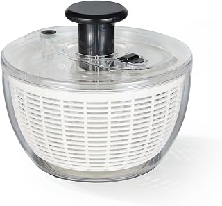 CAROTE 3.8QT BPA-Free Salad Spinner - Large Capacity Lettuce Vegetable Washer Dryer, Non-Slip Base, One-Handed Operation