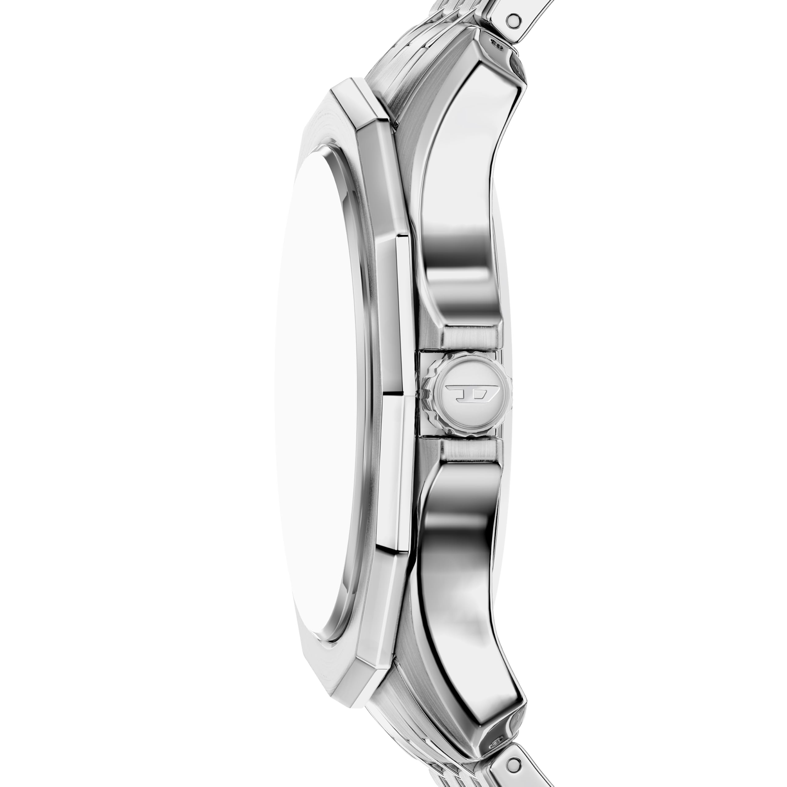 Diesel Stinger Reloj para Hombre de Acero Inoxidable Color Plateado de 44MM, DZ2245