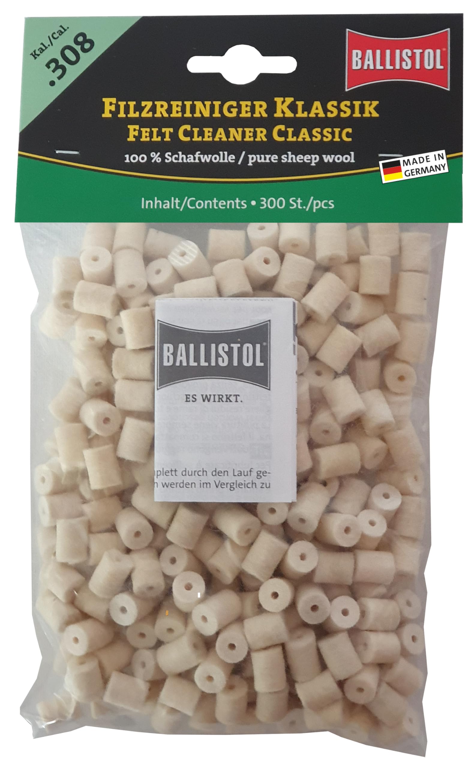 BALLISTOL Filz Reiniger Klassik Kal 308-300 Stück