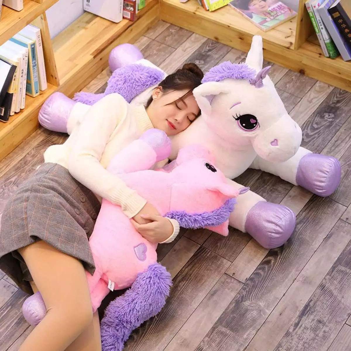 HUG 'n' FEEL SOFT TOYS Unicorn Animal Soft Toy, Soft Toy for Girls (Unicorn White, 75cm) 2