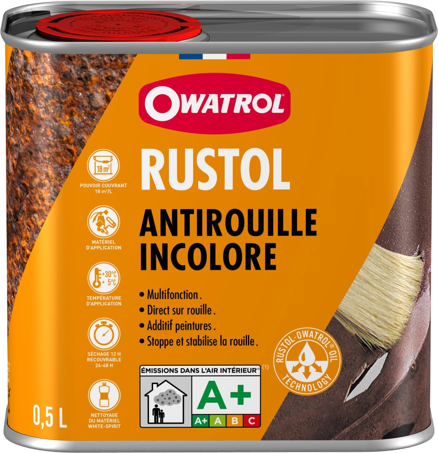 OWATROL Oil Rust Inhibitor for Metal & Paint Conditioner 34 Oz - Prevents Corrosion, Enhances Paint Adhesion, Smooth Application, Heat-Resistant, Ideal for Metal, Wood & Industrial Machinery