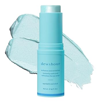 dewyhour Under Eye Balm Stick for Dark Circles and Puffiness - Cooling Moisturizing Eye Cream for Wrinkles & Under Eye Bags | Under Eye Treatment | Korean Skin Care