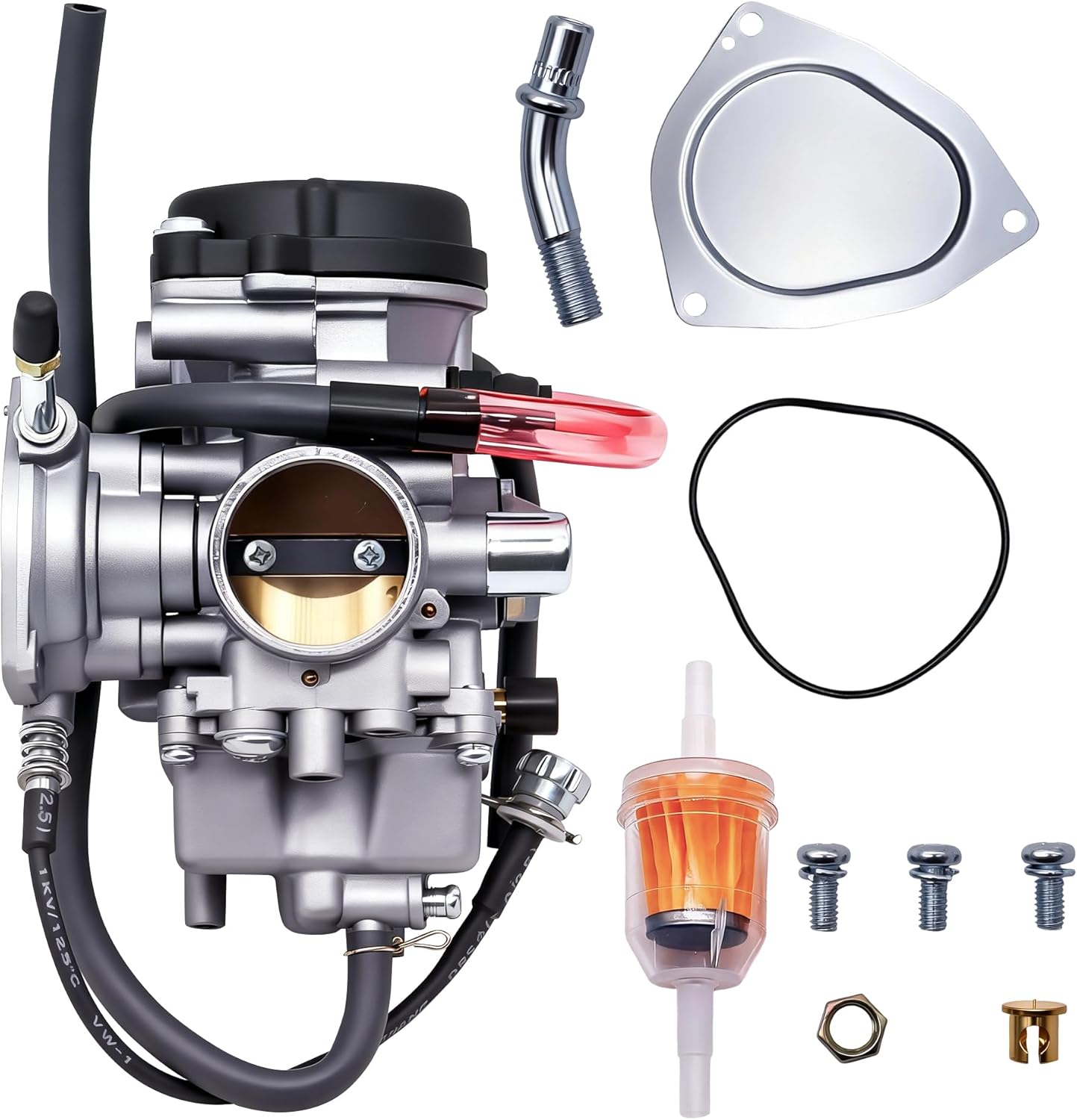 YFM400 Carburetor Fit for Yamaha Big Bear YFM 400 YFM400 2000-2006 Kodiak 400 Wolverine 450 2007-2010 Grizzly 350 450 2007-2014 ATV Carb