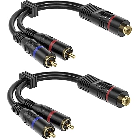 Amazon フジパーツ 2分配s端子avケーブル 2m 1s 2ピン 2s 4ピン Fvc 132 富士パーツ商会 Rcaケーブル