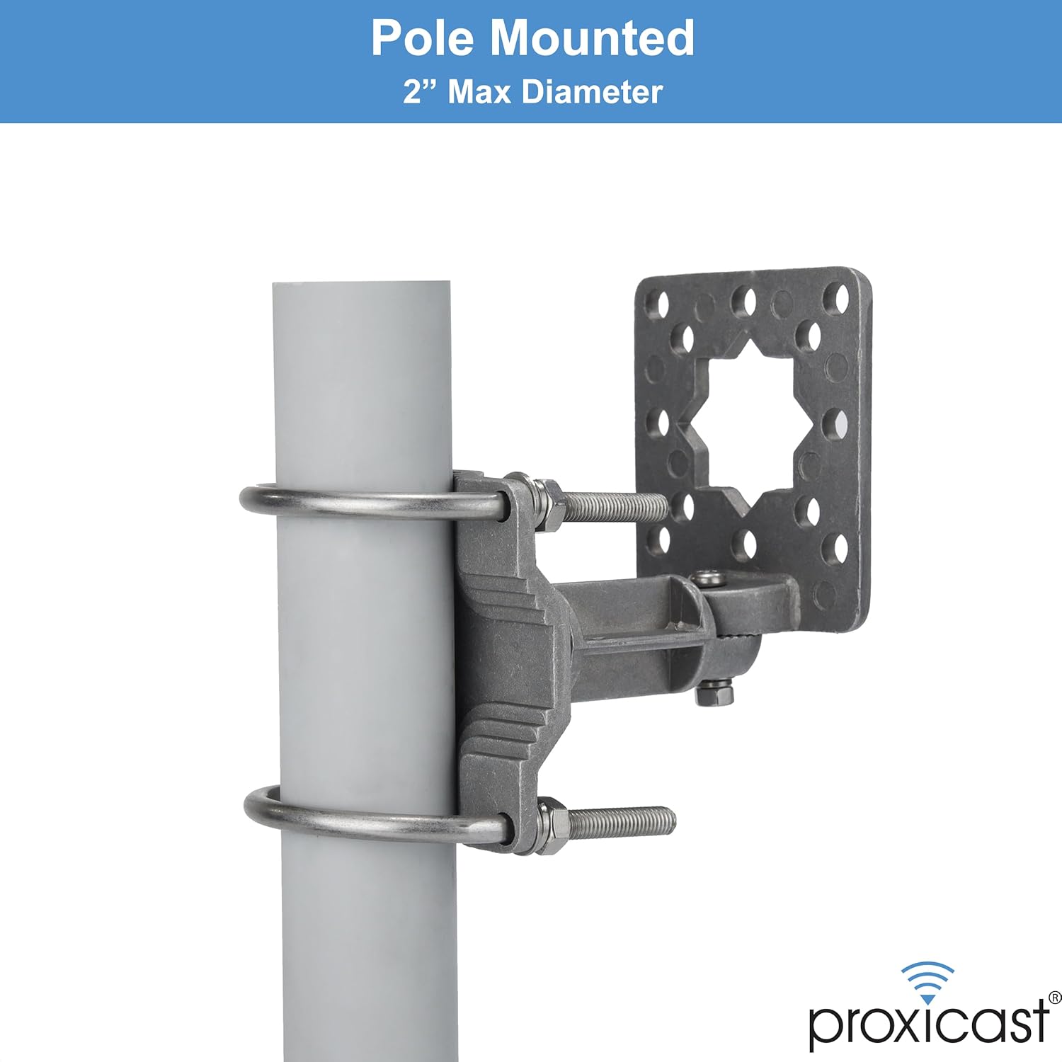 Proxicast Universal Wall / Pole Mount Adjustable Articulated Bracket for Outdoor Antennas, Cameras, Lights, Speakers, etc - Not for Mounting TVs or Monitors (ANT-810-AWB)