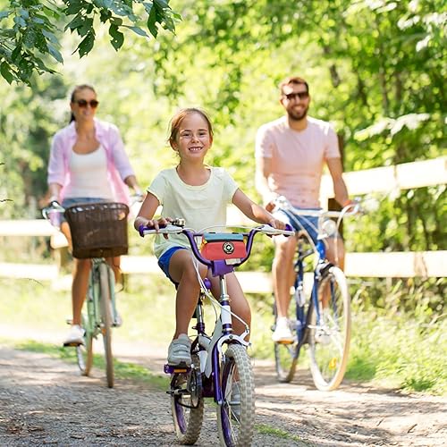 Miniatura 7 de Bolsa de Manillar de Bicicleta Vortika, Paquete de Cesta Frontal para Bicicleta Infantil, Bolsa para Bicicletas Impermeable, Bolsa Pequeña de