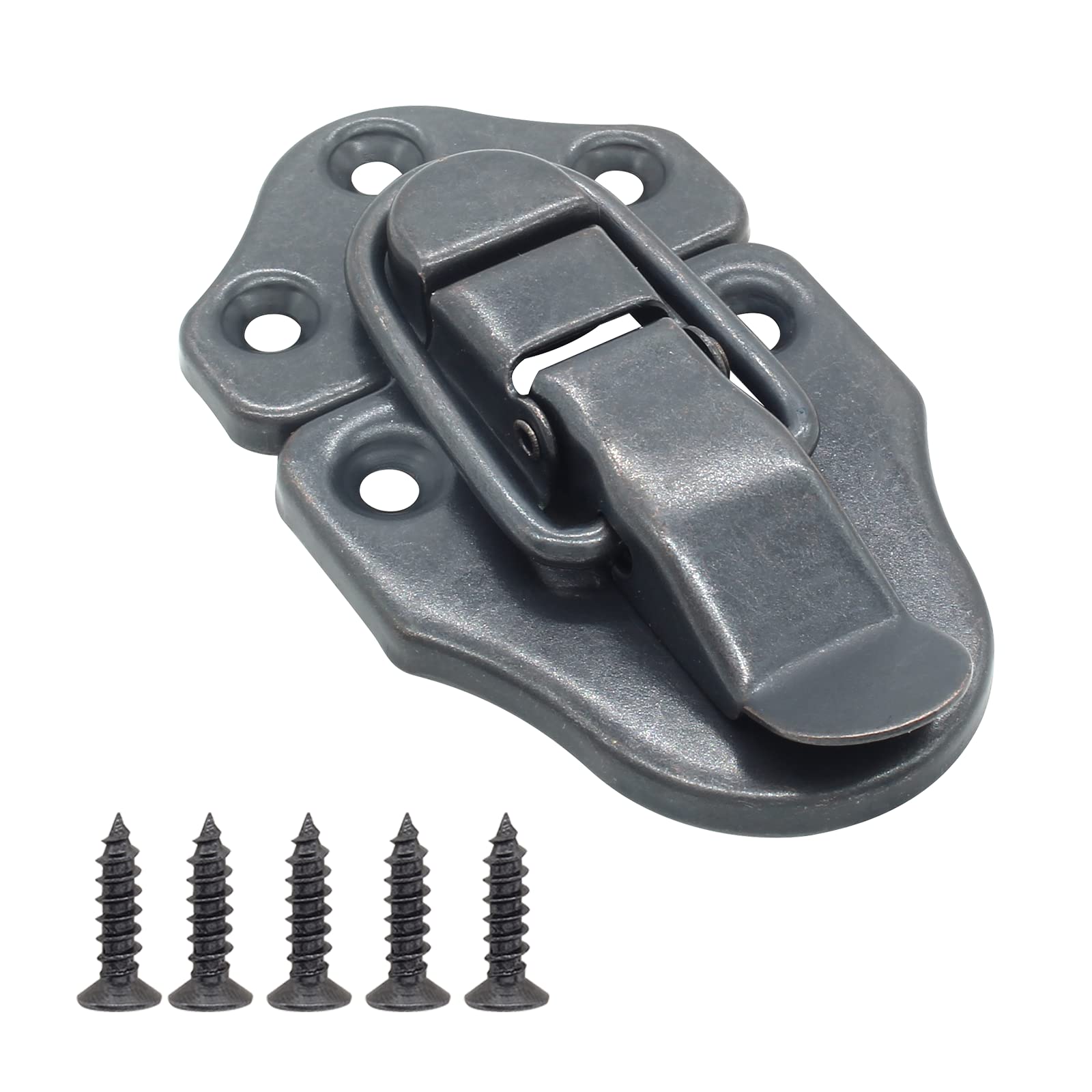 Cionyce 4 Pack Chest Latches Hardware Black | Hasp Latch, Vintage
